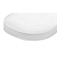 thumbnail image 3 of Big Oshi 2" Foam Bassinet Mattress, White, Oval 15" x 30" x 2", 3 of 5