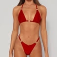 thumbnail image 2 of REORIAFEE Women's Tankini Swimsuit Two Piece Floral Bathing Swimming Suit Vintage Beachwear Split Swimwear Two Piece Set Red S, 2 of 6