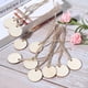 thumbnail image 5 of Decoración colgante redonda, 50 piezas de decoración colgante redonda de madera para bodas, colgante de madera, experiencia incomparable, 5 of 10
