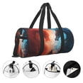 thumbnail image 3 of Pofeuu Red And Blue Sky Dragon Print Travel Duffel Bag,Sports Tote Gym Bag,Shoulder Weekender Overnight Bag for Women Gym Bag, 3 of 6