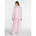 thumbnail image 4 of Joyspun Women’s Stretch Satin Sleep Top and Pants, 2-Piece Set, Sizes XS to 3X, 4 of 5