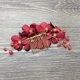 thumbnail image 5 of EeaseMX Peinetas de boda con flores rojas, peine lateral para novia, tocado, accesorio para el cabello, 5 of 7