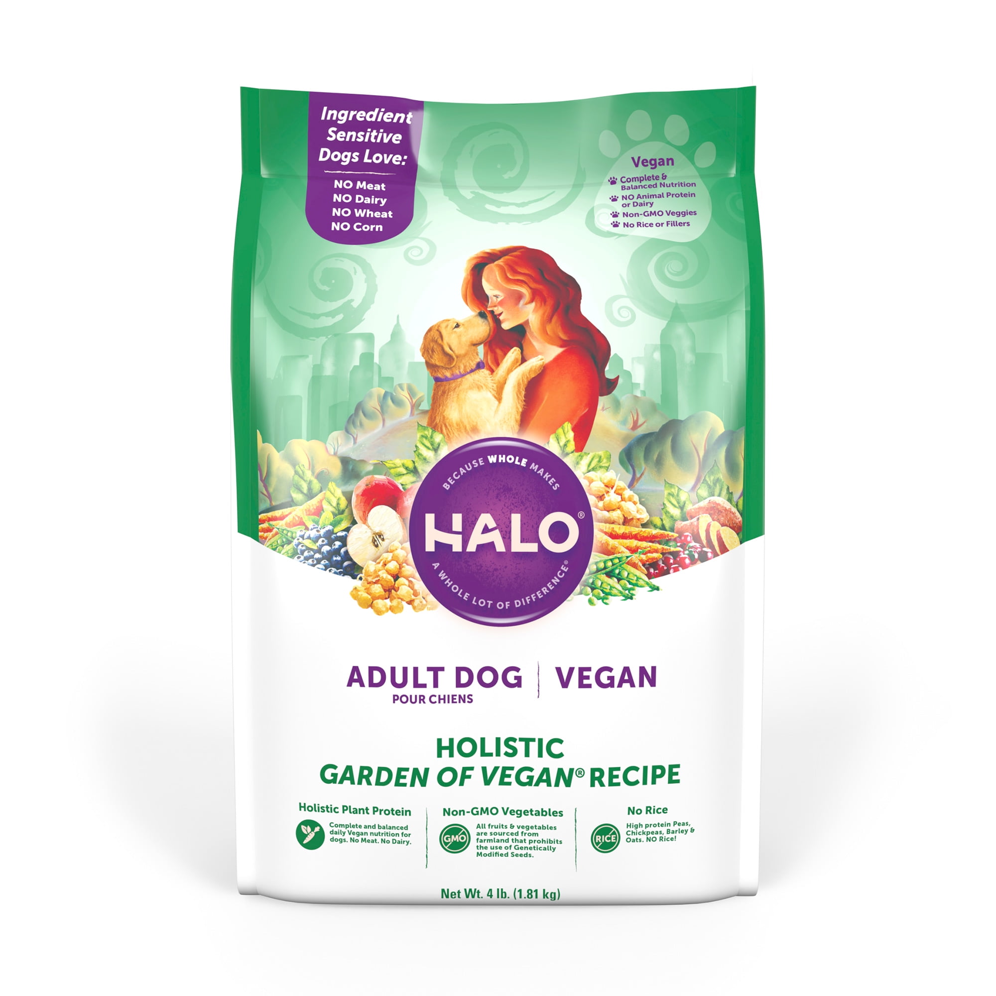 halo garden of vegan dog food