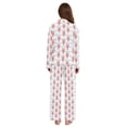 thumbnail image 3 of FORMRS Womens Pajama Set Long Sleeve Top and Pants with Pockets Soft Comfy Lounge Sleepwear, Sizes S-2XL, Blue Stripes Lobster Pattern, 3 of 7