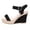 stag126-Black, variant on BRICH Women's Espadrille Wedge Sandals Adjustable Ankle Strap Open Toe Platform Sandals High Heel Non- Summer Casual Dressy Walking Shoes White 9