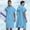 Light Blue, variant on Surf Poncho Hooded Towel Quick Dry Beach Changing Robe with Pockets, Unisex Swim Cover-Up, Peacock Bath Towel for Surfers & Swimmer Gifts