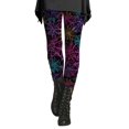 thumbnail image 2 of Halloween Leggings for Women,Tummy Control Spoky Scary Printed Stretchy Leggings Yoga Pants Tights, 2 of 4