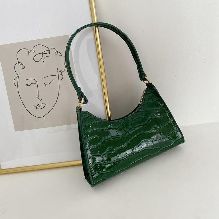 Y2K LOVE Shoulder Tote Bag in Green (3.0)