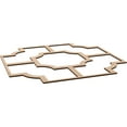 thumbnail image 6 of 33"W x 33"H x 3/8"T Extra Large Bradley Decorative Fretwork Wood Ceiling Panels, Red Oak, 6 of 10