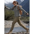 thumbnail image 3 of Packable Women Puffer Jacket Lightweight Synthetic Insulated Warm Sheller Dark Grey Jacket-L, 3 of 9