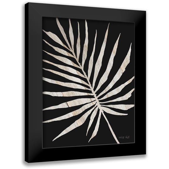 Jacobs, Cindy 12x14 Black Modern Framed Museum Art Print Titled - Palm Frond Wood Grain IV
