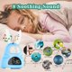 thumbnail image 5 of Reloj despertador para niños, listo para despertar, reloj de entrenamiento para dormir para niños pequeños, reloj despertador con alarmas duales, luz nocturna, 5 tonos de llamada, batería recargable d, 5 of 5