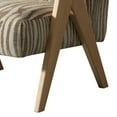 thumbnail image 4 of Benjara Cid Kaya 30 Inch Accent Chair, Beige Polyester, Foam Cushions, Rubberwood, 4 of 6