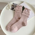 thumbnail image 4 of PMVFHDE Women's Japanese Cute Mesh Bow Socks, Girly Heart Stackable Socks, Fashion Socks for a Adorable Style Outfit Pink,One Size, 4 of 6