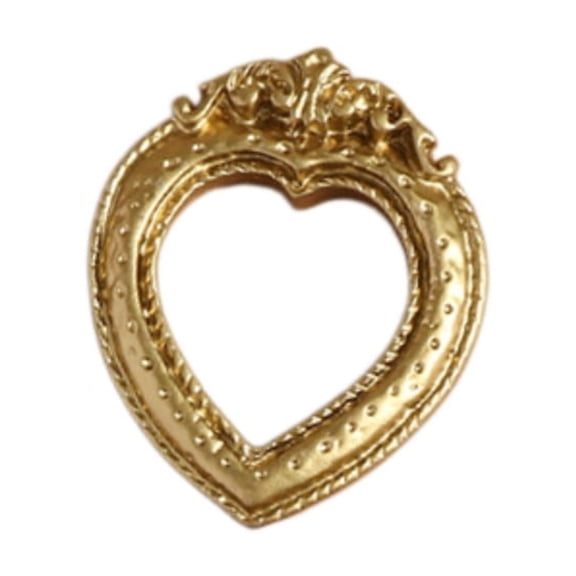 Decorative Miniature Picture Frame, Classic Baroque Embossed Border, Elegant Tabletop Keepsake Holder, Small Resin Frame Ornament, Victorian Home Accents