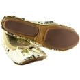thumbnail image 2 of Fit In Clouds Gold Sequin Sparkle Portable Foldable Flats Shoes for Women - Gold Sequin 11, 2 of 5