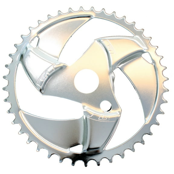 Black Ops Blade Chainring 43t 1pc 1/2in x 1/8in Steel Silver BMX Bike