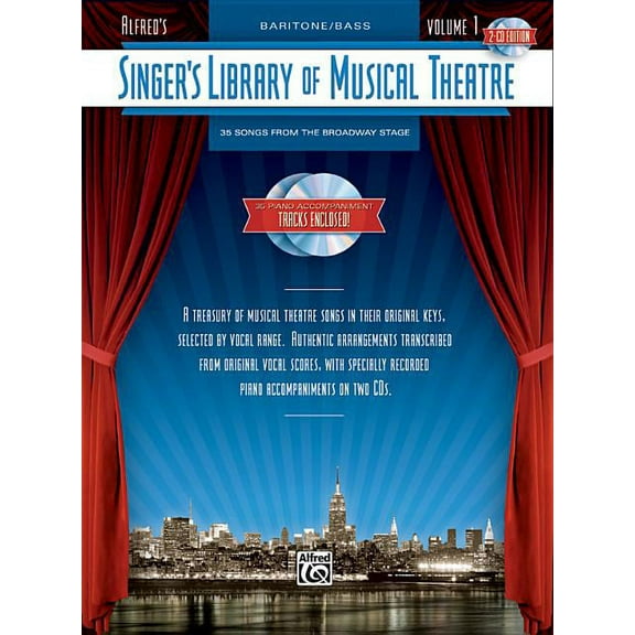 Singers Library Of Musical Theatre Vol. 1, 2 Cds Baritone/bass