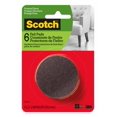 thumbnail image 1 of Scotch Round Felt Pads SP827-NA, Brown, 2 in, 6/pk, 1 of 1