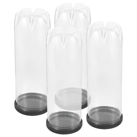 Homoyoyo 4-Pack Tennis in Clear Plastic Tube for Sports Training, Practice Sessions, and Outdoor Play Activities