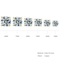 thumbnail image 2 of NUNCAD 3mm-8mm Copper Round Cubic Zirconia Stud Earrings Set 6PCS, 2 of 5