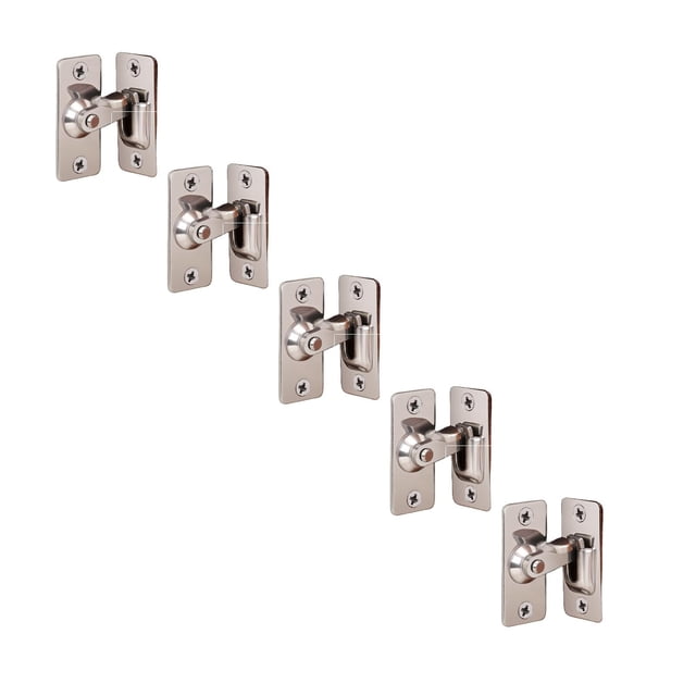 YWIYIUD 5PCS 90° Stainless Steel RightAngle Door Lock Pocket Door Lock for Door and Window Sliding Lock Sliding Door Lock Sliding Lock, Hardware Household Accessories