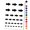 Black, variant on Arrow Solid Water Resistant Temporary Tattoo Set Fake Body Art Collection - Purple