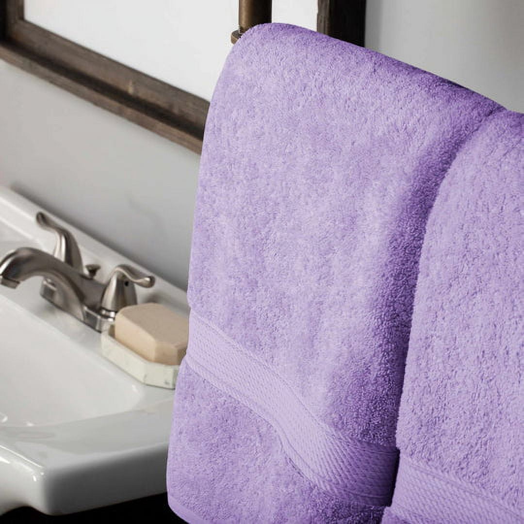 Egyptian Cotton 900 GSM Hotel Quality 2-Piece Bath Towel Set Purple