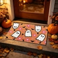 thumbnail image 5 of Sulaicai Cute Ghost Pumpkin Halloween Doormat, Non Slip Absorbent Washable Entrance Welcome Mat, Seasonal Holiday Decor Rug for Porch Kitchen Bathroom Bedroom Indoor Outdoor, 5 of 7