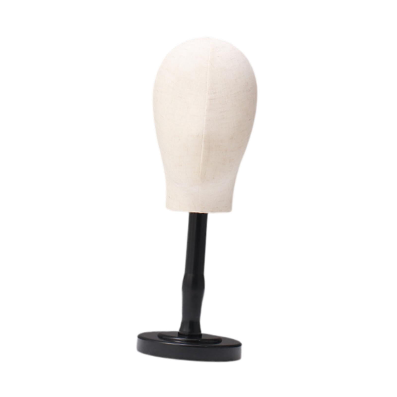 Serenable Mannequin Head Multifunctional Hat Rack Standing Stand for Cap Salon Black Medium