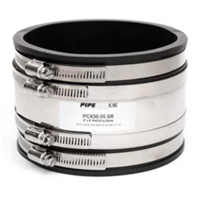 Pipeconx by Uniseal PCX56215 SR Shear Band Coupling 2 x 1.5 in. PVC & Cast Iron