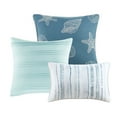 thumbnail image 2 of 6 Piece Printed Quilt Set with Throw Pillows Aqua King/Cal King, 2 of 13