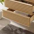 thumbnail image 4 of Modway Render 29" MDF Wood Wall-Mount Bathroom Vanity Cabinet in Oak, 4 of 8
