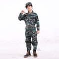 thumbnail image 5 of Ropa de camuflaje para niños, traje de manga corta largo, ropa de rendimiento para campamento de verano de entrenamiento de niñas y niños de jardín de infantes de primaria y secundaria, 5 of 5