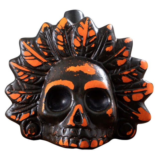 Silbato de muerte azteca espeluznante, silbato de guerra azteca con grito fuerte, silbato de grito para accesorios de broma de Halloween