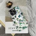 thumbnail image 7 of Punmada Compatible with iPhone 16 Pro Matte Case For Girl Boy Full Body Protective Hard Shell Esthetics Pattern Art Deco Stained Glass Spring Foliage, 7 of 7
