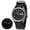 Black Canvas, variant on Titanium Watch for Men, Sport Men's Field Watch, Military Analog Quartz Watch with Date, Canvas Strap, Super Luminous, 10ATM Waterproof, Fashion Casual Army Wristwatch, Blue