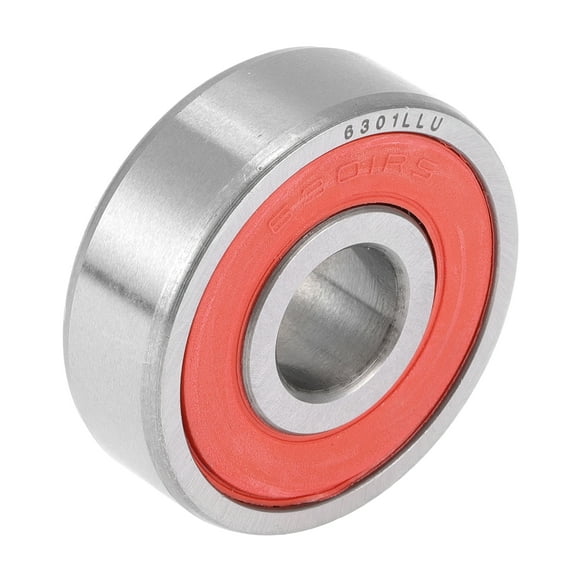 Unique Bargains 6301LLU Deep Groove Ball Bearings 12x37x12mm 1 Pc Lubricated Bearings Scooter Skateboard Wheel