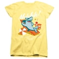 thumbnail image 4 of Shark Week Officially Licensed Sunbathing Shark Women's T Shirt, Banana, Medium, 4 of 4