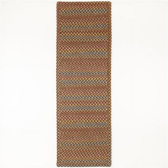 Rhody Rug WO31R024X072B 2 x 6 ft. Woodstock Rectangle & Runner, Hickory & Multi Color