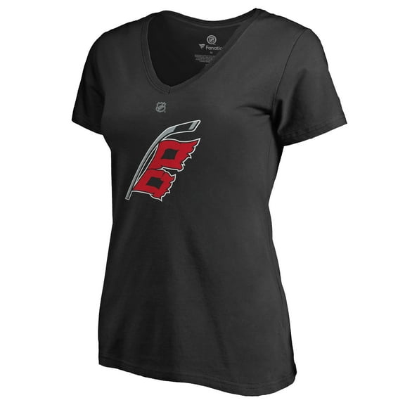 Women's Black Carolina Hurricanes Team Alternate V-Neck T-Shirt