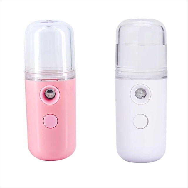USB Mist Humidifier Rechargeable Nebulizer Face Steamer Moisturizing Beauty Instruments Face Skin Care Tools,2 * Facial Mist Sprayer 2 * USB Cable