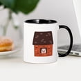 thumbnail image 3 of CafePress - Brick House Pig Mugs - 11 oz Ceramic Mug - Novelty Coffee Tea Cup, 3 of 4