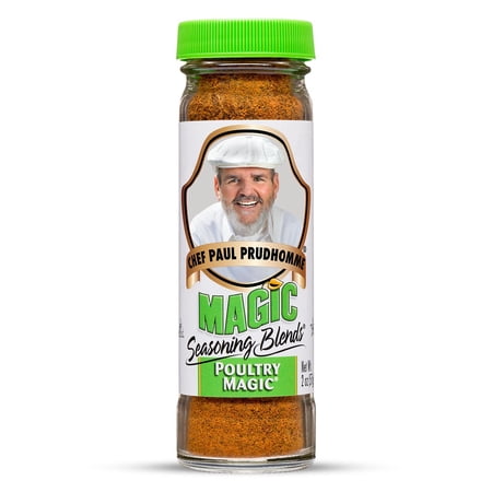Chef Paul Magic Seasonings MFF30 Blends Poultry Magic MSG-Free Chicken Gluten-Free Poultry Rub | For Roasting, Grilling & Cooking | Kosher & Halal Certified | 2 oz (Pack of 1)
