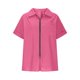 thumbnail image 4 of Vestidos Casuales Para Mujer, Blusas De Mujer De Moda Blusa tipo túnica de lino con solapa y manga corta para mujer, holgada, con cremallera, para verano, para el trabajo, 4 of 6