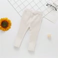 thumbnail image 2 of Honeeladyy Winter Newborn Infant Baby Children Boys Girls Solid Leggings Renders Pants PP Trousers White Clearance under 10$, 2 of 4