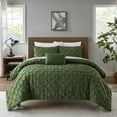 thumbnail image 4 of Bradley 4 Piece Comforter Set Diamond Pinch Pleat, 4 of 8