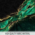thumbnail image 4 of Cortina de ducha de mármol verde negro, mármol moderno de lujo con venas de oro negro, mármol verde marroquí con purpurina de malaquita, 72x72 pulgadas, 4 of 5