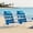 Blue stripes, variant on WTVIDAS Double Camping Chair XL Oversized for Adults, Folding Camping Loveseat for Outdoor Lawn Beach, 2 Person Portable Padded Camping Chair Heavy Duty