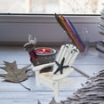 thumbnail image 1 of IDEANATEGRATE 1Set Mini Beach Chair Rustic Beach Decor Chair Ornament White 3.7X3.5X3.5in For Event Decoration Friends, 1 of 8